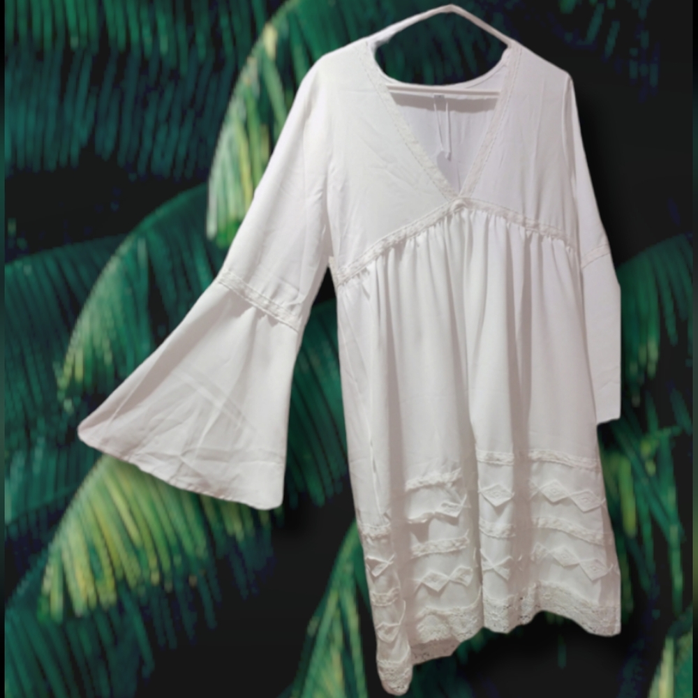 White peasant dress